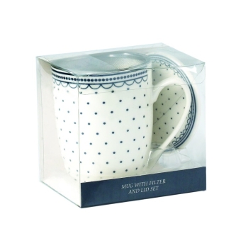 Kubek 350 ml. z metalowym zaparzaczem