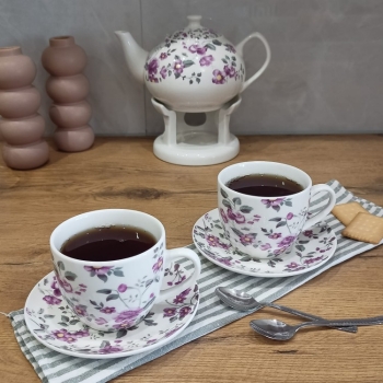 Kpl. 2+2 Filiżanka ze spodkiem 250 ml