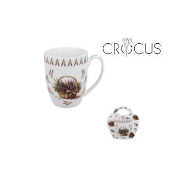 KUBEK W KOSZYCZKU Kosze Kwiatów LAWENDA