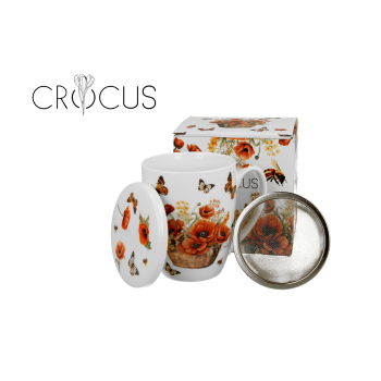 KUBEK Z ZAPARZACZEM Kosze Kwiatów MAKI